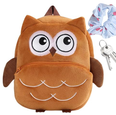 Cute Owl Backpack - Cartoon Animal Design, Lightweight Material, Spacious Storage for Daycare Preschool Zoo Park Garden Camping Picnic Walking, Kids Backpack, 11.02x9.06x3.94 Inch