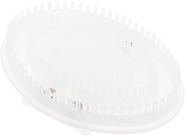 Lurrose Silikon Massagebürste Körperbürste mit Ergonomischem Griff Leicht Tragbare Ganzkörperbürste für Durchblutungsförderung und Hautpflege