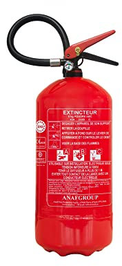 EXTINCTEUR 9Kg Poudre ABC NF avec Support de Fixation