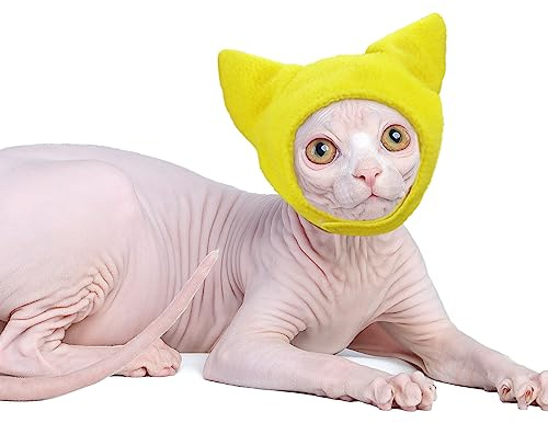 Sphynx Chapeau de Protection d'oreille pour Chat sans Poils