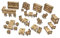 TowerRex Barkeep's Furniture Set D&D Terrain Tabletop Battle Mat - DND Accessories,Scatter Tavern for Dungeons & Dragons,Pathfinder,Warhammer - Wargaming Terrain for 25mm 32mm 28mm Miniatures Small
