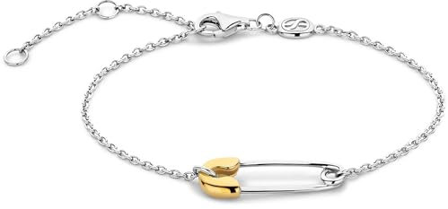 TI SENTO MILANO Armband der Marke Armband Sterling Silber Farbe Gold Farbe Silber und Gelbgold plattiert. Das Gewicht beträgt 0,0023. Die Referenz ist 23035SY, Sterling-Silber