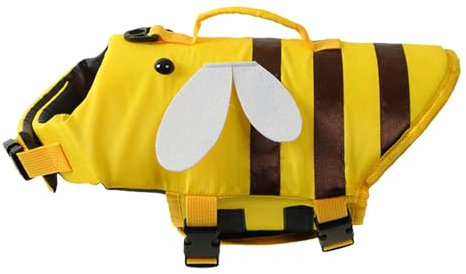 Hundeschwimmweste – Schwimmwesten für kleine Haustiere, wasserdichte -Hundeschwimmwesten mit Griff, verstellbar, Schnellverschluss-Schnalle, Hunde-Badeanzug für Hunde, Welpen, Katzen