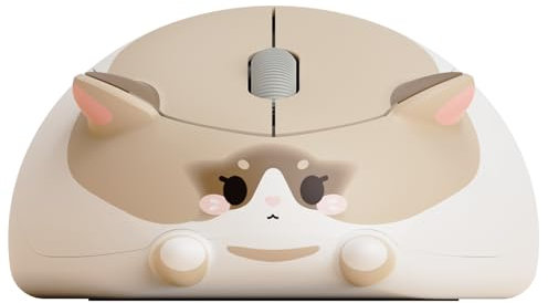 Akko Wireless Gaming Mouse Ragdoll Cat Shape Mouse, 2.4G GHz with a USB A Receiver,1200 DPI Optical Tracking, Ergonomic, Quiet Click, Silent Wireless Mouse,Compatible with Mac/Win(Ragdoll Cat)