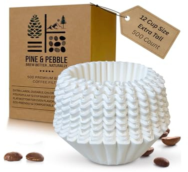 Pine & Pebble® 12-Cup Commercial Coffee Filters, 500 Count