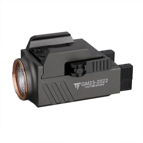 Tactical Pistol Weapon Light GM23 800 Lumen Mini LED Gun Light Kompakt USB Uppladdningsbar Quick Release Ficklampa(BLACK_GREY)