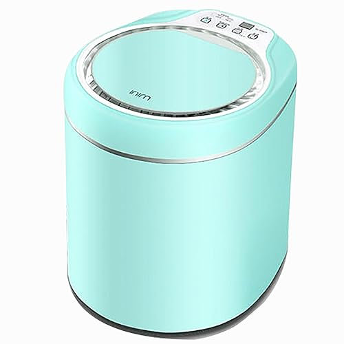 Bärbar tvättmaskin med ultraljudsturbintvätt – mini vikbar tvättmaskin och centrifugeringstork för lägenheter, sovsalar, camping, husbil – blått ljus