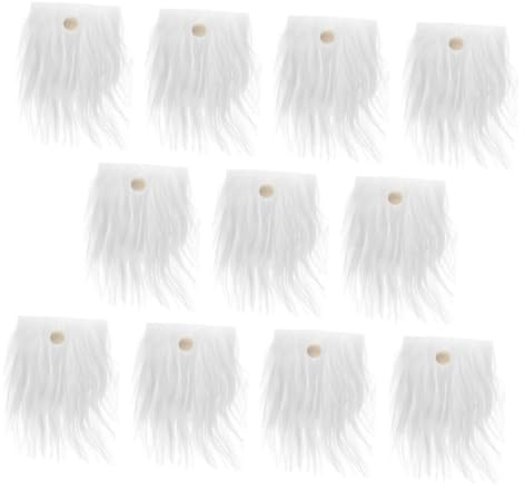 KONTONTY Set Accessori per Barbe con Palline Materiale Pelliccia Sintetica per Decorazioni Festive per Matrimonio Compleanni e Natale