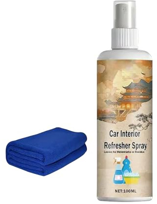 Zasdvn Nettoyant Habitacle Auto | 100ml Nettoyant Tableau De Bord Pour Intérieur Auto | Agent Nettoyage Profond Tissu Moquette Élimination Taches Habitacle