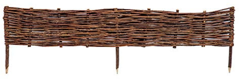 Willow Wicker Lawn Edging Fence (Large (120cm))