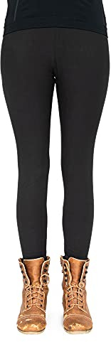 cosey - einfarbige Leggings (Einheitsgröße) - Design Schwarz