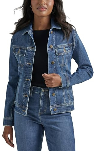 Lee Legendary Rider Denim Jacket Giacca Jeans, Eccezionale, L Donna