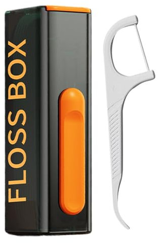 Tragbares Zahnseide-Etui – Aufbewahrungsbox Für 10 Picks Zahnseide-Pick-Etui | Automatischer Pop-Zahnseide-Spender | Halter Für Zahnseide-Picks Für Unterwegs Auf Reisen (Zähne Und Mundpflege)