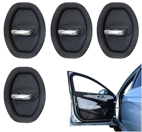 ZHAOYIJIE 4 Stück Auto Silikon Schutzhülle Türschloss für VW T-Cross 2019-2023, Silent Shock Pads Silikon Autotürschloss Schutzhülle Korrosionsschutz Innenraum Schutz Zubehör
