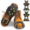 FSSPLJHYJ 10 Agarre De Nieve Y Hielo,Crampones Al Aire Libre,Crampones Al Aire Libre,Clavos Botas Pesca,Clavos Antideslizantes Zapatos para Senderismo,para Nieve Y Hielopara MontañIsmo (M)