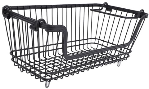 Yosoo Lot 3 Paniers Congélateur Empilables Bac Rangement Fil Métallique Organisateur Cuisine