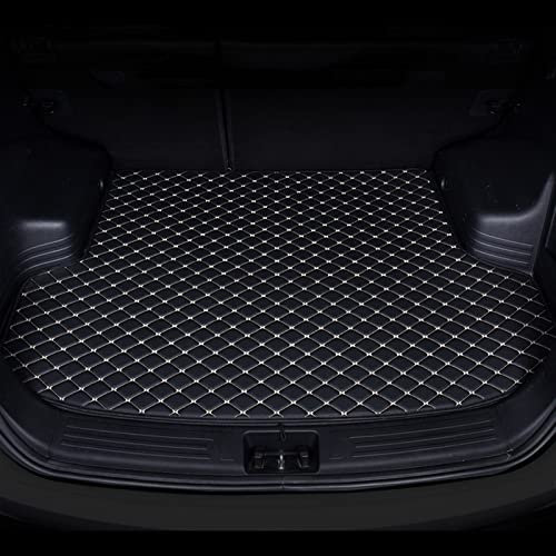 Kofferraummatten Für Benz W212 2010–2016 Kofferraummatte Custom Car Leather Interior Zubehör Langlebiges Kofferraum(Schwarzbeige)
