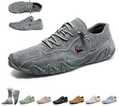 LOVEWLVNCL Chaussures Barefoot Femme Homme, VogLDeck Imperméables Respirantes Chaussures, Légères Antidérapantes Beck Shoes for Marche Outdoor, Randonnée, Voyage et Quotidien(Gris,41 EU)