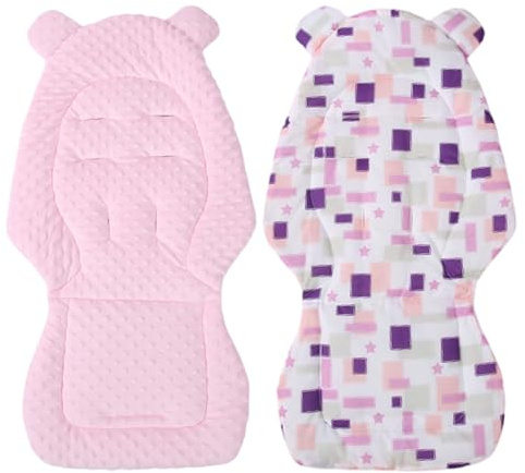 Colchoneta Silla Paseo, Almohadilla Reversible Para Cochecitos, Cojín Silla De Paseo Para Cochecito De Doble Cara, Para El Cochecito Y Asiento De Carro, 40 X 80 CM