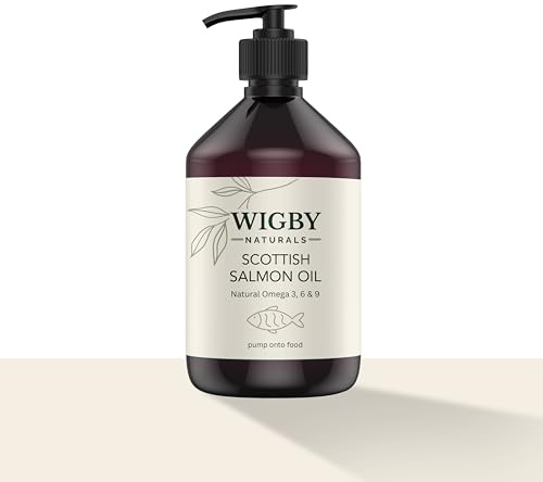 Wigby’s 1000ml Salmon Oil for Dogs & Cats | Rich in Omega 3, 6 & 9 | Natural Supplement for Skin, Coat & Joints