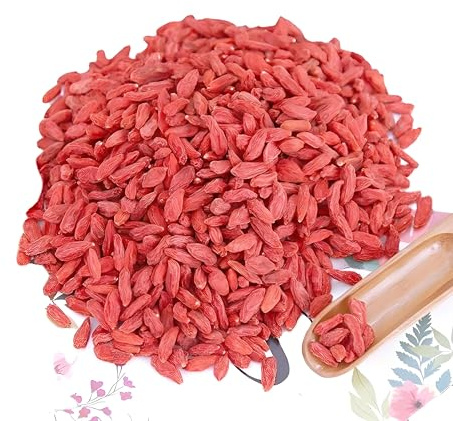 Tisane Aux Baies De Goji Infusion Parfumée De Chine Nourrit Le Foie Et Les Reins Améliore La Vue Fruits Secs Et Fruits Confits Pour La Préparation De Soupes Diététiques (500g)