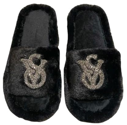 LUYYBDBG Ciabatte Donna Invernali Pantofole Soffici Scarpe da Firmate per La Casa Popolari Casual Piattaforma Scivoli in Pelliccia Interni Ragazze Appartamenti Punta Aperta Elegante-nero-36-37