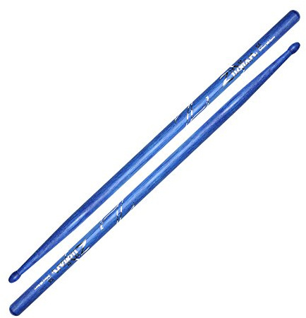 Zildjian Z5ABU 5A Hickory Drumsticks - Wood Tip, Blue