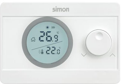 COATI - Termostato Digital, Control ON/OFF, Compatible con Sistemas de Calefacción y Aire Acondicionado, Función Frío/Calor, Rango de Temperatura 5º a 30º, Color Blanco