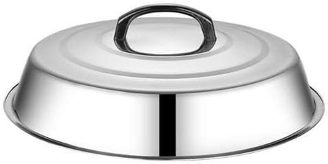 Mipcase Copertura Per Barbecue Da Esterno Da 35 Cm Coperchio Per Bistecca in Acciaio Inossidabile Coperchio A Cupola Per Alimenti Copertura Per Piatti Da Portata Forniture Da Cucina