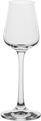 LA PORCELLANA BIANCA - Copa de licor de cristal, capacidad 60 ml, colección Riserva