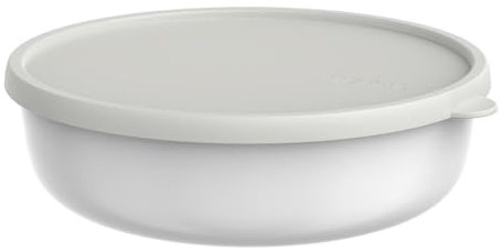 Mepal - Mikrowellengeschirr Lumina - Frischhaltedosen mit Deckel für Kühlschrank, Gefrierschrank, Dampfgarer & Mikrowelle - Mikrowellenschüsseln mit Deckel - Aufbewahrungsbox - 2000 ml - White
