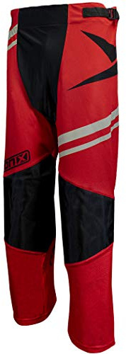 TronX Venom Inline Hockey Pants (Red/Silver - SR XL)