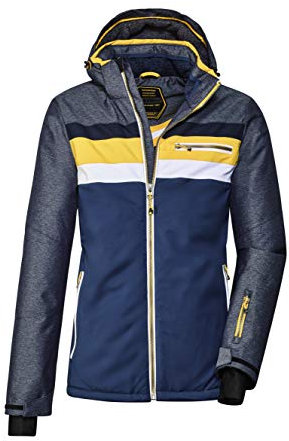 Killtec Herren Tirano MN Ski Jckt A Funktionsjacke Mit Abzippbarer Kapuze Und Schneefang, dunkel Ozean, 3XL