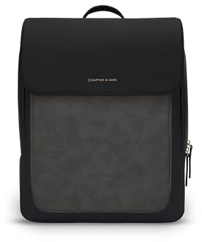 Kapten & Son Rucksack Tromso Small All Black 9 L | Rucksack Damen & Herren Schwarz | ideal als Tagesrucksack, Daypack | Rucksackhandtaschen