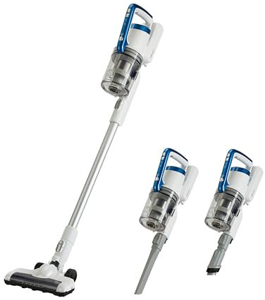 Amazon Basics Aspirateur sans fil 2 en 1 avec moteur BLDC 350W 0.7L Blanc et Bleu