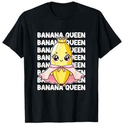 Banana Fruit Yellow Queen Donne Bambini Uomini Carino Cool Banana Maglietta