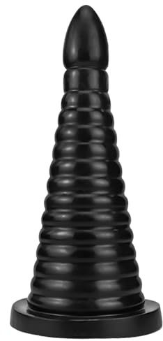 BDSMLOVE Consolador Anal XXL, consolador gigante Φ 9 CM tapón anal grande tapón anal juguetes anales fisting juguete sexual juguete sexual erótico a partir de 18 para parejas (Negro)