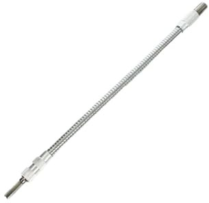 Extensión Flexible para Brocas Taladro eléctrico de 300 mm, destornillador, broca, multifuncional, universal, manguera flexible, conexión eje cardán, varilla extensión suave(300mm (metal),3pcs)