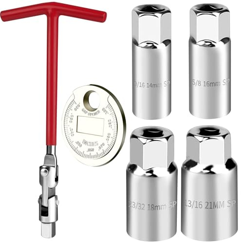 Set di 6 Chiave Candela, Bussola Candele Chiave Candele 14mm/16mm/18mm/21mm