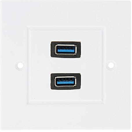 Double USB 3.0 Prises femelle Accueil chargeur mural plaque murale Panneau de plaque NCCZ