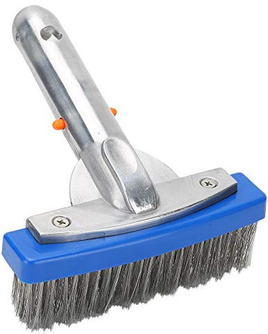 Cepillo de Limpieza de Algas de Piscina de Alambre de Acero Inoxidable de 5 Pulgadas Cepillos de Pared de Piso de Escoba Cabeza