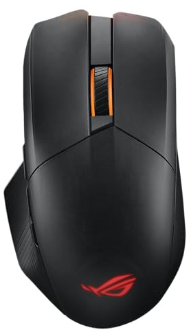 ASUS ROG Chakram X Origin Gaming Mouse, Tri-Mode Connectivity (2.4GHz RF, Bluetooth, Wired), 36000 dpi Sensor, 11 Programmable Buttons, Detachable Joystick, Paracord Cable, Black
