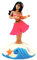 Figura di auto ad energia solare Ragazza in movimento, Danzatore hawaiano Car Action Figure Cruscotto Figura di auto ad energia solare Bambola oscillante Giocattolo danzante Forniture per ufficio