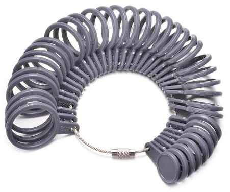 vissen metal medida varillaje tamaño varilla calibrador de 41 a 76 dedo medidor anillos herramienta para anillo tamaño europeo varilla medida, 41 à 76, Plástico