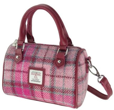 Glen Appin Harris Tweed 'Kilbride' Mini-Bowling-Tragetasche (Farbe 138 Vibrant Pink)