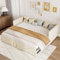 Julyue Gepolstertes Schlafsofa 90/180 x 200 cm, Tagesbett Ausziehbares Schlafsofa mit Lattenrost, Daybett Multifunktionsbett Gästebett, Couch Bett 2 Sitzer für Wohnzimmer, Schlafzimmer, Ohne Matratze