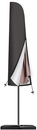 Seydrey Funda para sombrilla impermeable, cubierta voladiza 420D, uso al aire libre, sombrilla de jardín, resistente a la intemperie, UV, antiviento, nieve, para sombrilla voladiza de 2-4 m (140 x 27