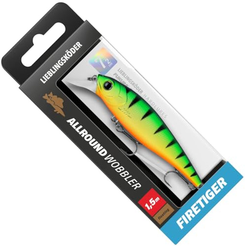 Lieblingsköder Allroundwobbler 7,5cm 9,4g - Wobbler, Farbe Lieblingsköder:Firetiger