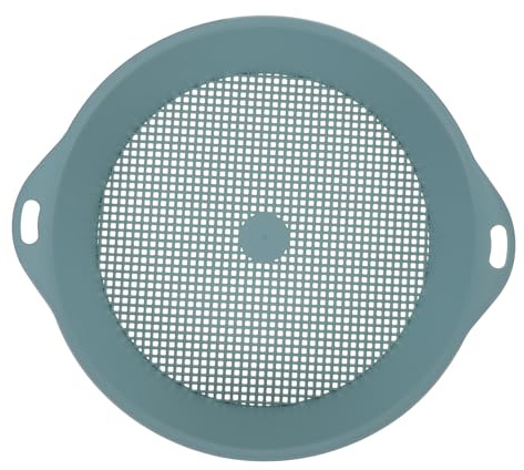 LOORGVEL Cedazo para Tierra de Jardín Plástico Azul 28X31X5 CM con Malla 3 MM Colador de Tierra para Macetas y Bonsáis Filtro Ligero para Jardinería y Paisajismo