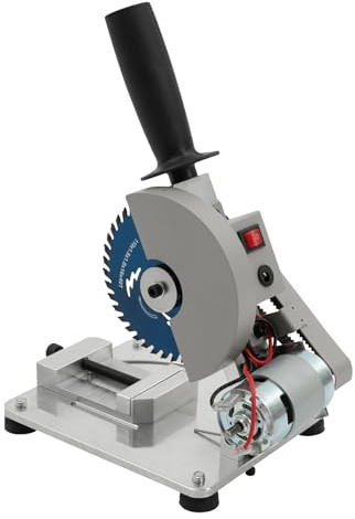 Scie radiale à onglet - 96 W - 9000 tr/min - Angle réglable de 0 à 45° - Largeur de coupe : 4 cm - Profondeur de coupe : 2,9 cm - Lame de 10,2 cm - Pour tubes en acier, plaques d'acier, acier